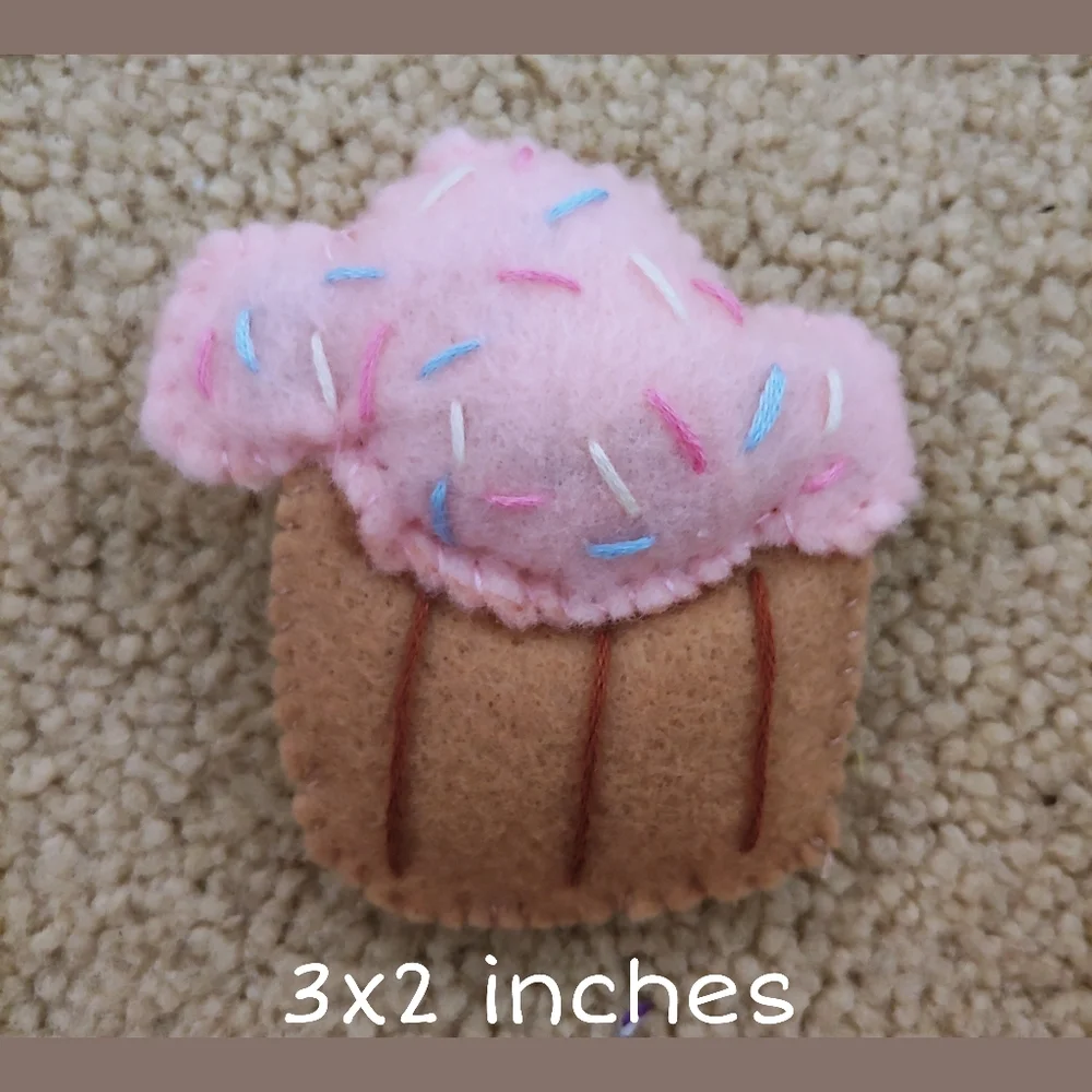 Pink Cupcake Cat Toy
